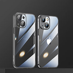 Silikon Schutzhülle Ultra Dünn Flexible Tasche Durchsichtig Transparent LD3 für Apple iPhone 14 Plus Schwarz