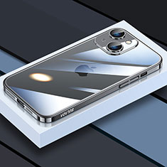 Silikon Schutzhülle Ultra Dünn Flexible Tasche Durchsichtig Transparent LD4 für Apple iPhone 13 Schwarz