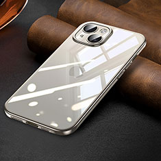 Silikon Schutzhülle Ultra Dünn Flexible Tasche Durchsichtig Transparent LD7 für Apple iPhone 14 Plus Grau