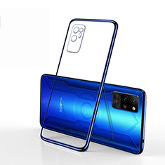 Silikon Schutzhülle Ultra Dünn Flexible Tasche Durchsichtig Transparent S01 für Huawei Honor Play4 Pro 5G Blau