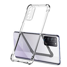Silikon Schutzhülle Ultra Dünn Flexible Tasche Durchsichtig Transparent S01 für Huawei Honor X10 5G Klar
