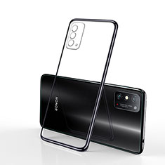 Silikon Schutzhülle Ultra Dünn Flexible Tasche Durchsichtig Transparent S01 für Huawei Honor X10 Max 5G Schwarz