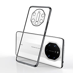 Silikon Schutzhülle Ultra Dünn Flexible Tasche Durchsichtig Transparent S01 für Huawei Mate 40 RS Schwarz