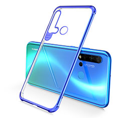 Silikon Schutzhülle Ultra Dünn Flexible Tasche Durchsichtig Transparent S01 für Huawei P20 Lite (2019) Blau
