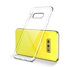 Silikon Schutzhülle Ultra Dünn Flexible Tasche Durchsichtig Transparent S01 für Samsung Galaxy S10e Klar