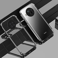 Silikon Schutzhülle Ultra Dünn Flexible Tasche Durchsichtig Transparent S01 für Xiaomi Mi 10T Lite 5G Schwarz