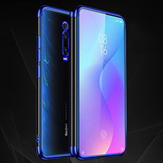 Silikon Schutzhülle Ultra Dünn Flexible Tasche Durchsichtig Transparent S01 für Xiaomi Mi 9T Blau