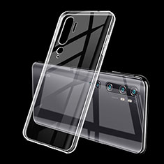Silikon Schutzhülle Ultra Dünn Flexible Tasche Durchsichtig Transparent S01 für Xiaomi Mi Note 10 Pro Klar