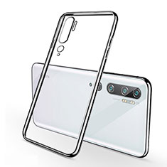 Silikon Schutzhülle Ultra Dünn Flexible Tasche Durchsichtig Transparent S01 für Xiaomi Mi Note 10 Pro Silber