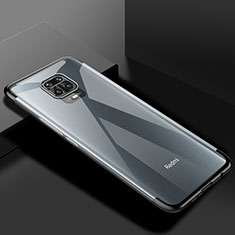 Silikon Schutzhülle Ultra Dünn Flexible Tasche Durchsichtig Transparent S01 für Xiaomi Poco M2 Pro Schwarz