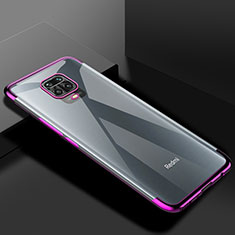 Silikon Schutzhülle Ultra Dünn Flexible Tasche Durchsichtig Transparent S01 für Xiaomi Poco M2 Pro Violett