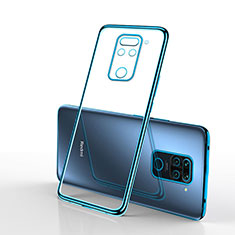 Silikon Schutzhülle Ultra Dünn Flexible Tasche Durchsichtig Transparent S01 für Xiaomi Redmi 10X 4G Blau