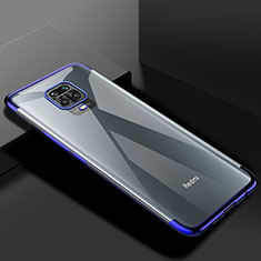 Silikon Schutzhülle Ultra Dünn Flexible Tasche Durchsichtig Transparent S01 für Xiaomi Redmi Note 9 Pro Blau
