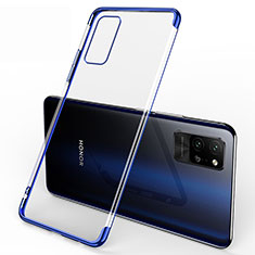 Silikon Schutzhülle Ultra Dünn Flexible Tasche Durchsichtig Transparent S02 für Huawei Honor Play4 Pro 5G Blau