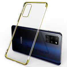 Silikon Schutzhülle Ultra Dünn Flexible Tasche Durchsichtig Transparent S02 für Huawei Honor Play4 Pro 5G Gold