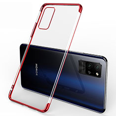 Silikon Schutzhülle Ultra Dünn Flexible Tasche Durchsichtig Transparent S02 für Huawei Honor Play4 Pro 5G Rot