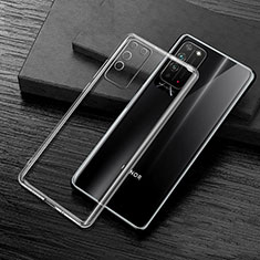Silikon Schutzhülle Ultra Dünn Flexible Tasche Durchsichtig Transparent S02 für Huawei Honor X10 5G Klar