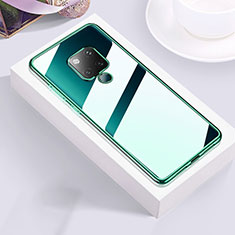 Silikon Schutzhülle Ultra Dünn Flexible Tasche Durchsichtig Transparent S02 für Huawei Mate 20 X 5G Grün