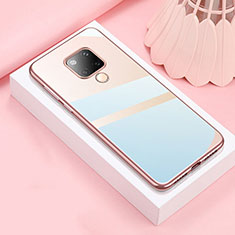 Silikon Schutzhülle Ultra Dünn Flexible Tasche Durchsichtig Transparent S02 für Huawei Mate 20 X 5G Rosegold