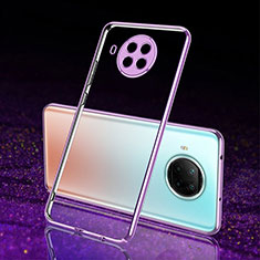 Silikon Schutzhülle Ultra Dünn Flexible Tasche Durchsichtig Transparent S02 für Xiaomi Mi 10i 5G Violett
