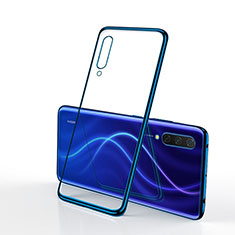 Silikon Schutzhülle Ultra Dünn Flexible Tasche Durchsichtig Transparent S02 für Xiaomi Mi A3 Blau