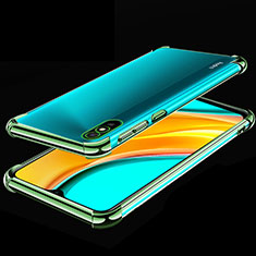 Silikon Schutzhülle Ultra Dünn Flexible Tasche Durchsichtig Transparent S02 für Xiaomi Redmi 9A Grün