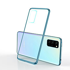Silikon Schutzhülle Ultra Dünn Flexible Tasche Durchsichtig Transparent S03 für Huawei Honor V30 Pro 5G Grün