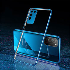 Silikon Schutzhülle Ultra Dünn Flexible Tasche Durchsichtig Transparent S03 für Huawei Honor X10 5G Blau