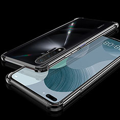 Silikon Schutzhülle Ultra Dünn Flexible Tasche Durchsichtig Transparent S03 für Huawei Nova 6 Schwarz