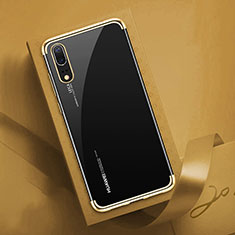 Silikon Schutzhülle Ultra Dünn Flexible Tasche Durchsichtig Transparent S03 für Huawei P20 Gold