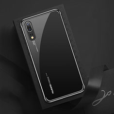 Silikon Schutzhülle Ultra Dünn Flexible Tasche Durchsichtig Transparent S03 für Huawei P20 Schwarz