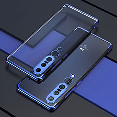 Silikon Schutzhülle Ultra Dünn Flexible Tasche Durchsichtig Transparent S03 für Xiaomi Mi 10 Pro Blau
