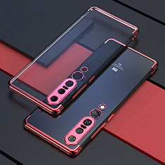 Silikon Schutzhülle Ultra Dünn Flexible Tasche Durchsichtig Transparent S03 für Xiaomi Mi 10 Pro Rot