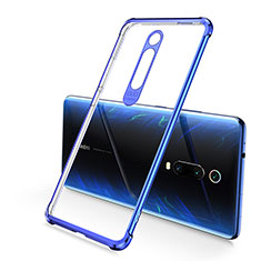 Silikon Schutzhülle Ultra Dünn Flexible Tasche Durchsichtig Transparent S03 für Xiaomi Mi 9T Blau