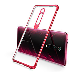 Silikon Schutzhülle Ultra Dünn Flexible Tasche Durchsichtig Transparent S03 für Xiaomi Redmi K20 Pro Rot