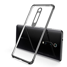 Silikon Schutzhülle Ultra Dünn Flexible Tasche Durchsichtig Transparent S03 für Xiaomi Redmi K20 Pro Schwarz