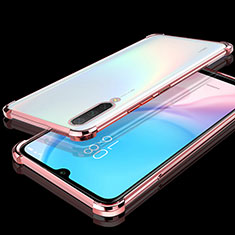 Silikon Schutzhülle Ultra Dünn Flexible Tasche Durchsichtig Transparent S04 für Xiaomi Mi A3 Rosegold