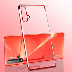 Silikon Schutzhülle Ultra Dünn Flexible Tasche Durchsichtig Transparent S05 für Huawei Nova 5 Pro Rot