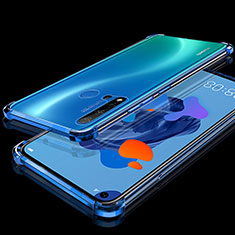 Silikon Schutzhülle Ultra Dünn Flexible Tasche Durchsichtig Transparent S05 für Huawei Nova 5i Blau