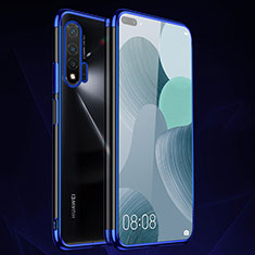 Silikon Schutzhülle Ultra Dünn Flexible Tasche Durchsichtig Transparent S05 für Huawei Nova 6 5G Blau