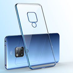 Silikon Schutzhülle Ultra Dünn Flexible Tasche Durchsichtig Transparent S06 für Huawei Mate 20 X 5G Blau