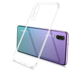 Silikon Schutzhülle Ultra Dünn Flexible Tasche Durchsichtig Transparent S06 für Huawei P20 Klar