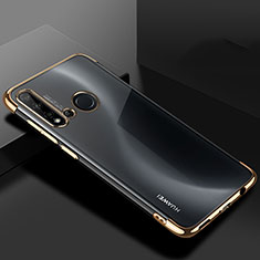 Silikon Schutzhülle Ultra Dünn Flexible Tasche Durchsichtig Transparent S07 für Huawei Nova 5i Gold