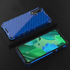 Silikon Schutzhülle Ultra Dünn Flexible Tasche Durchsichtig Transparent S08 für Huawei Nova 5 Blau