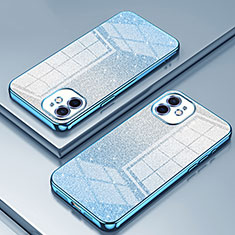Silikon Schutzhülle Ultra Dünn Flexible Tasche Durchsichtig Transparent SY1 für Apple iPhone 11 Blau