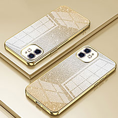 Silikon Schutzhülle Ultra Dünn Flexible Tasche Durchsichtig Transparent SY1 für Apple iPhone 11 Gold