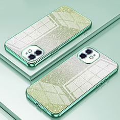 Silikon Schutzhülle Ultra Dünn Flexible Tasche Durchsichtig Transparent SY1 für Apple iPhone 11 Grün