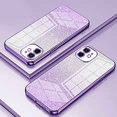 Silikon Schutzhülle Ultra Dünn Flexible Tasche Durchsichtig Transparent SY1 für Apple iPhone 11 Violett