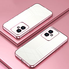 Silikon Schutzhülle Ultra Dünn Flexible Tasche Durchsichtig Transparent SY1 für Huawei Honor 100 5G Rosegold