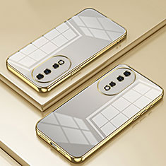 Silikon Schutzhülle Ultra Dünn Flexible Tasche Durchsichtig Transparent SY1 für Huawei Honor 80 5G Gold